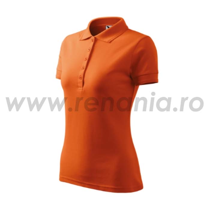 tricou-polo-dama-albastru-pique-malfini